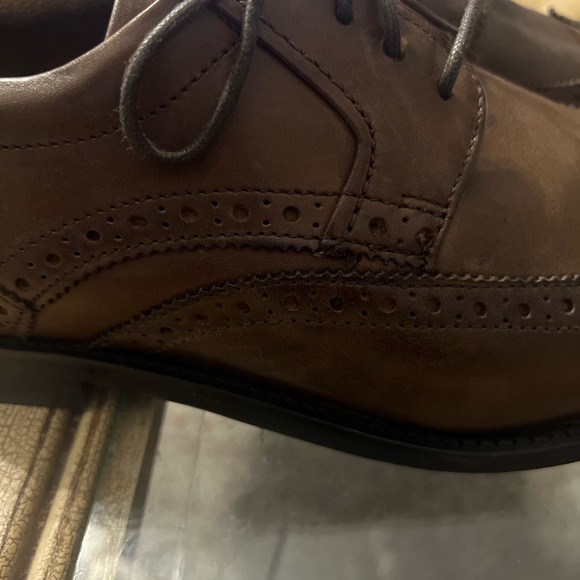 NWOB Rockport Wingtip Perforated Brogue Men's Brown Leather Oxfords 9.5W - Picture 10 of 16